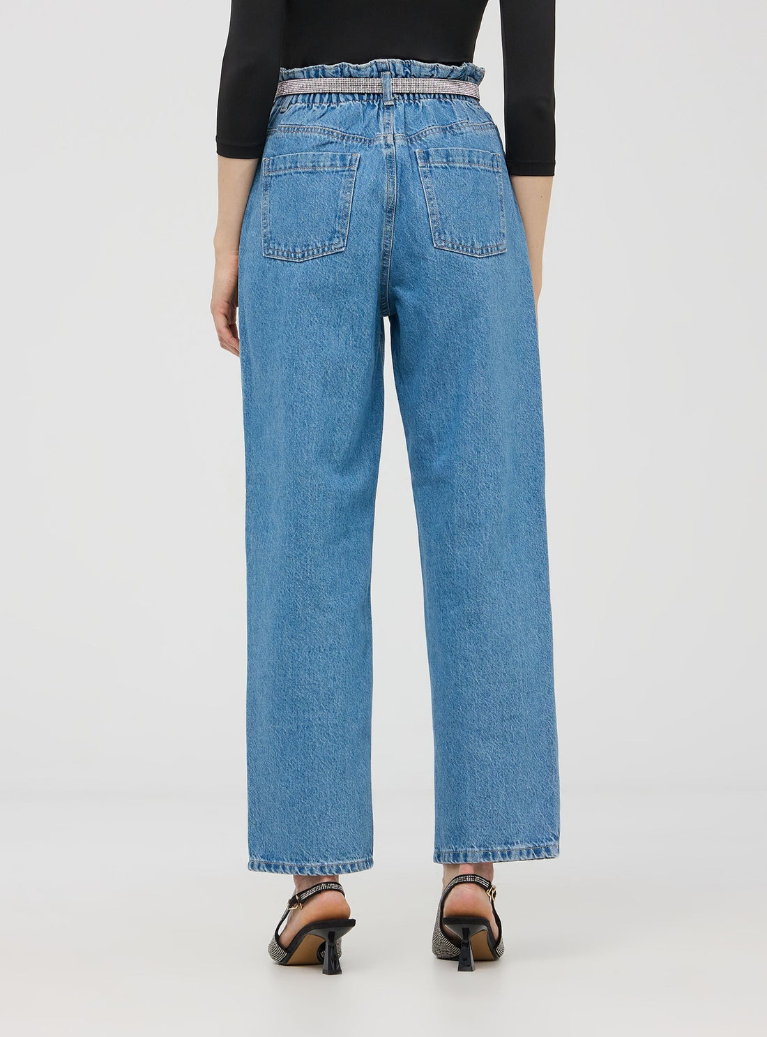Jeans Paperbag acido