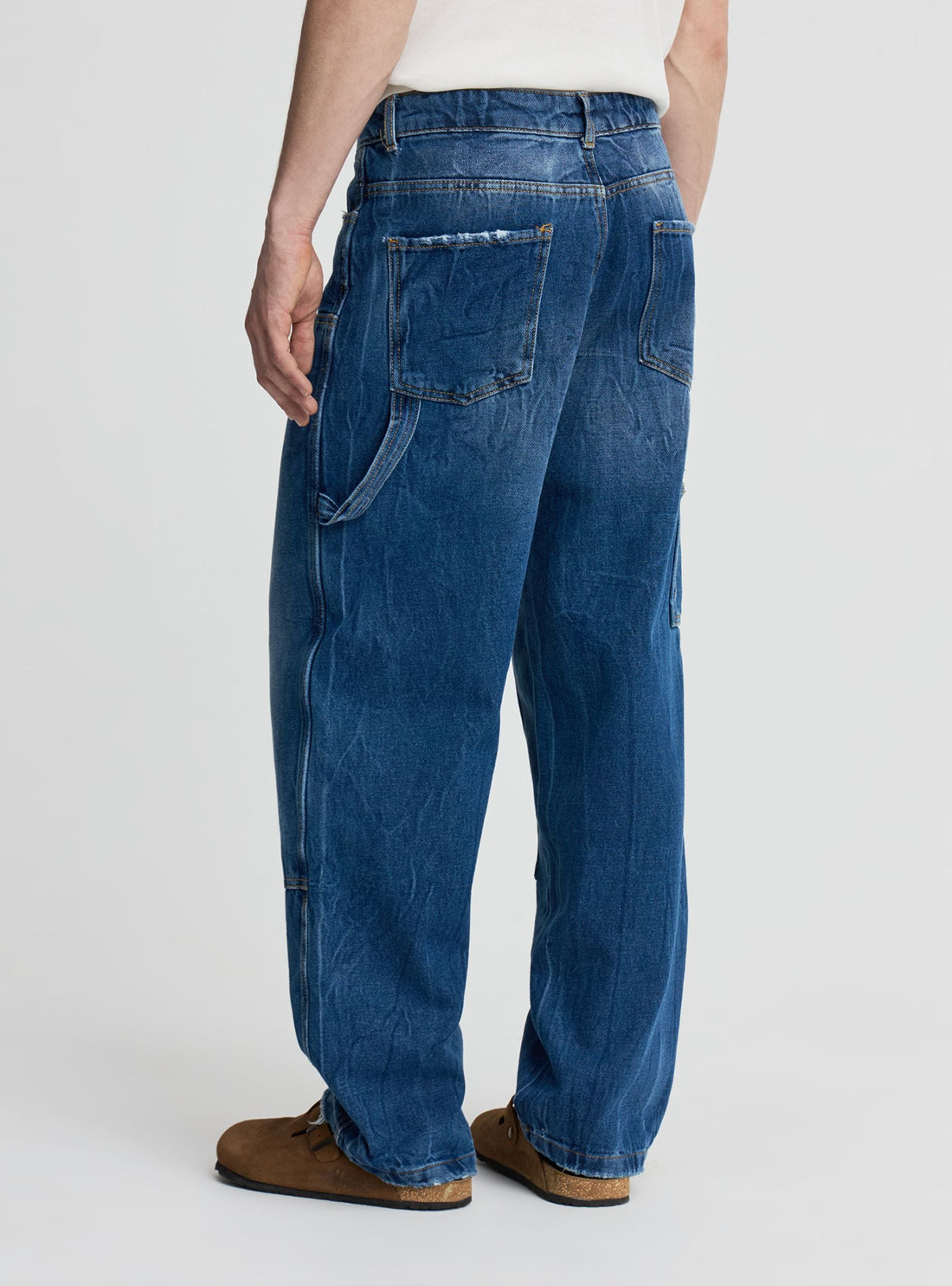 Jeans carpenter con doppia ginocchiera