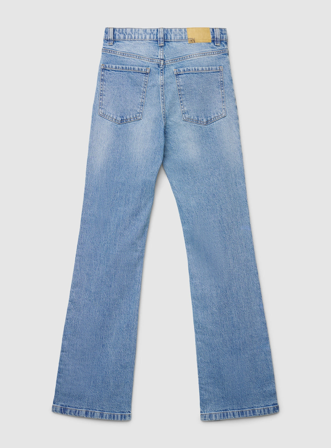 Jeans bootcut a tinta unita