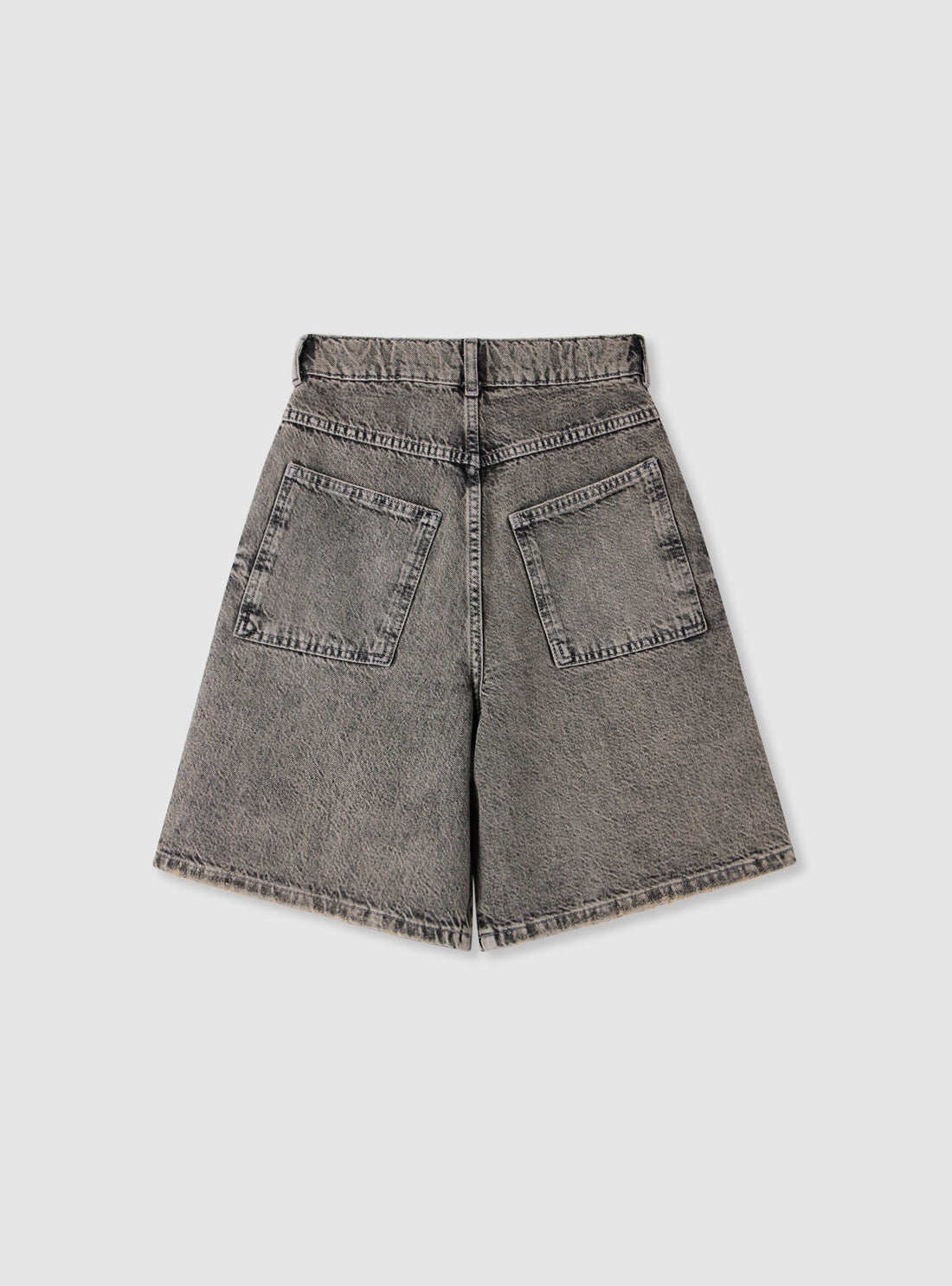 Pantaloncini jeans skater a tinta unita