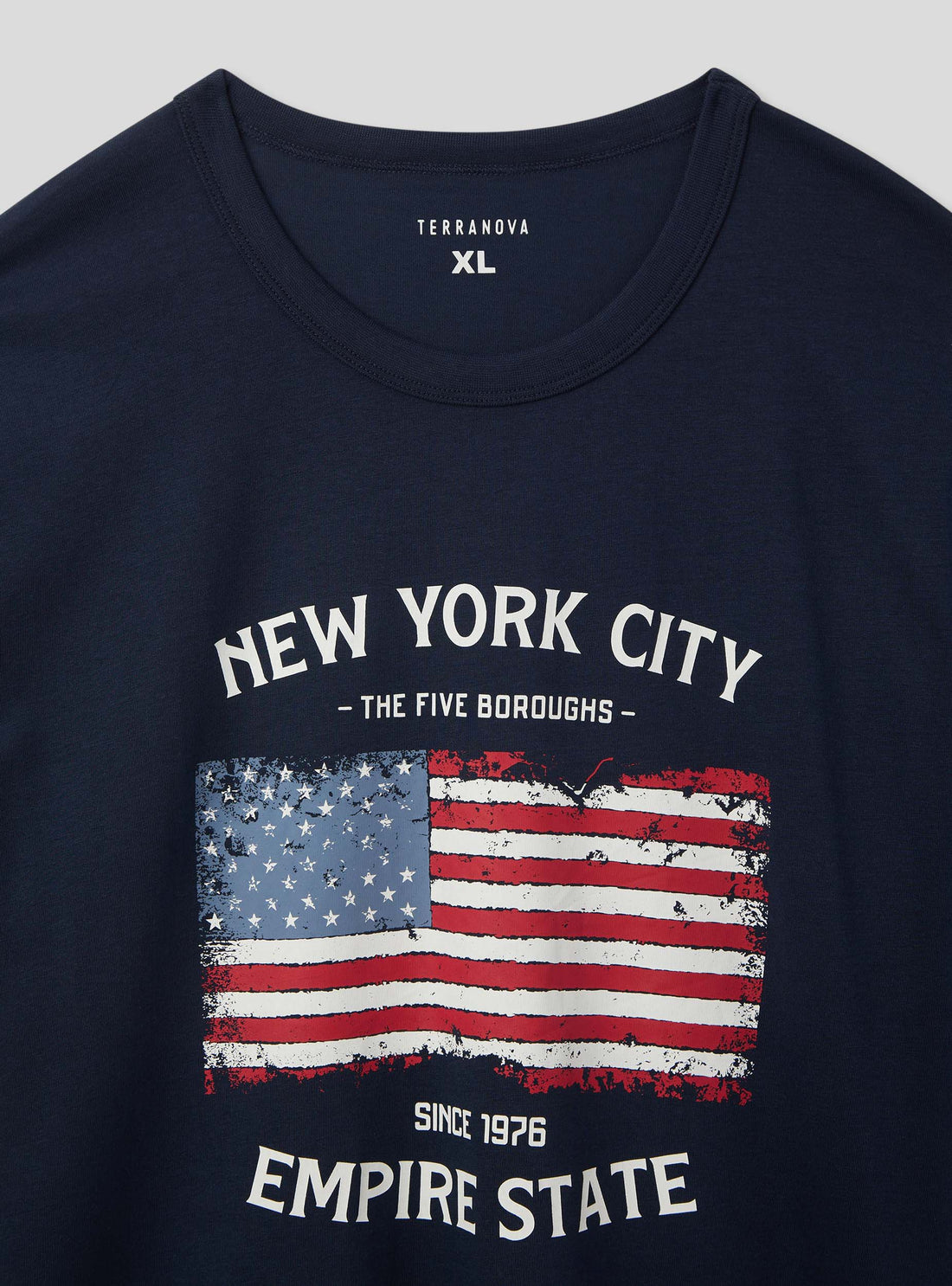 T-shirt stampa bandiera americana