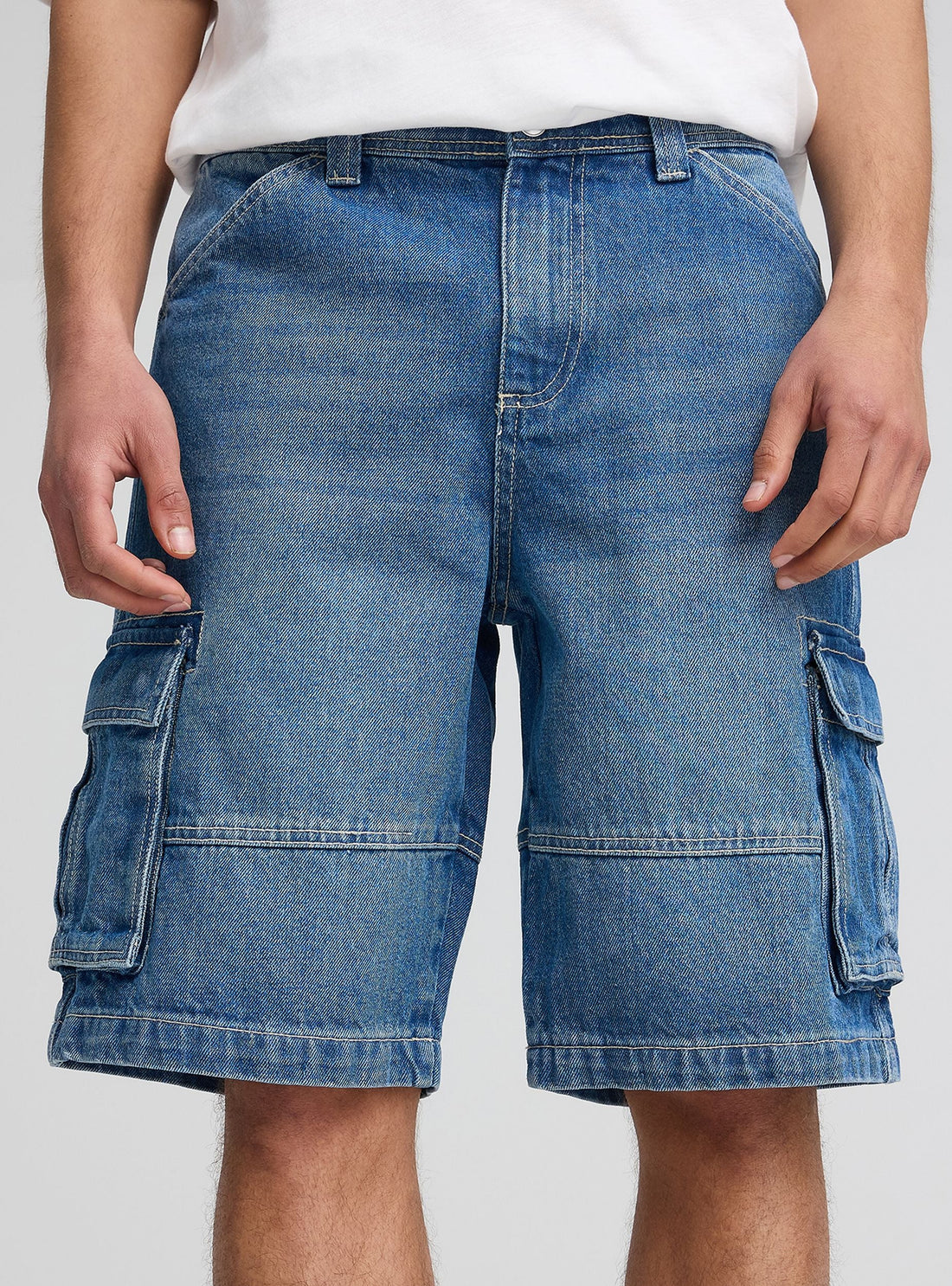 Pantaloncini jeans cargo
