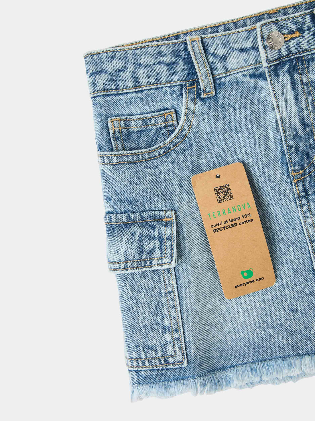 Gonna cargo in jeans