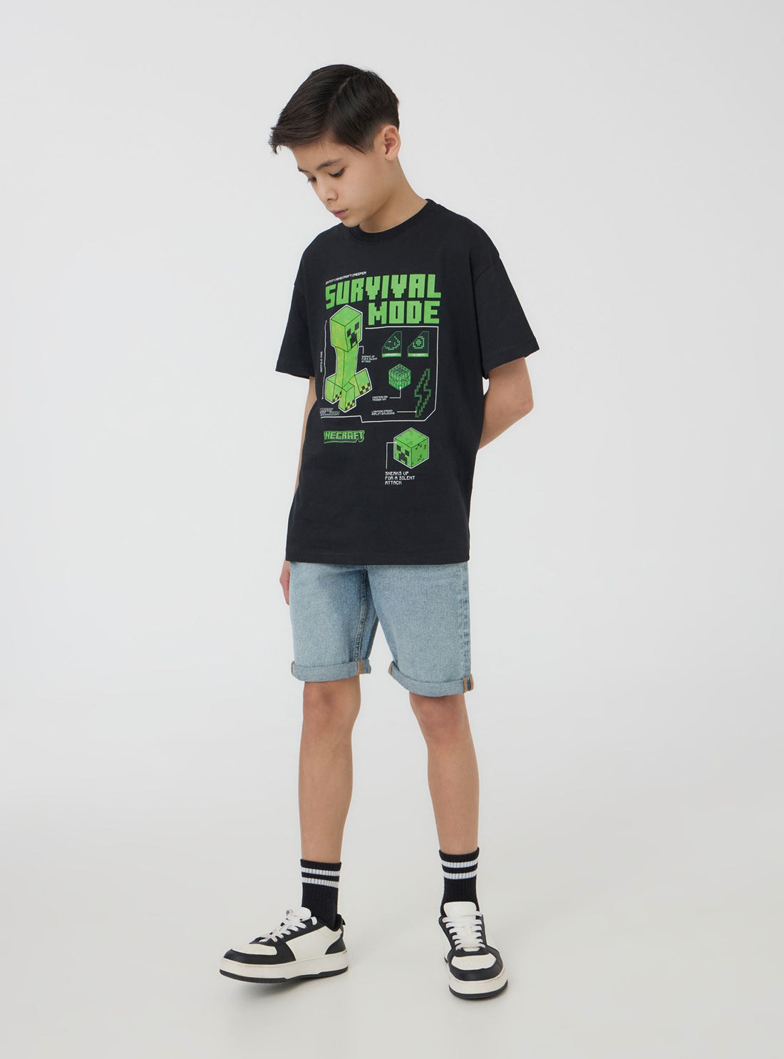 Shorts di jeans cinque tasche