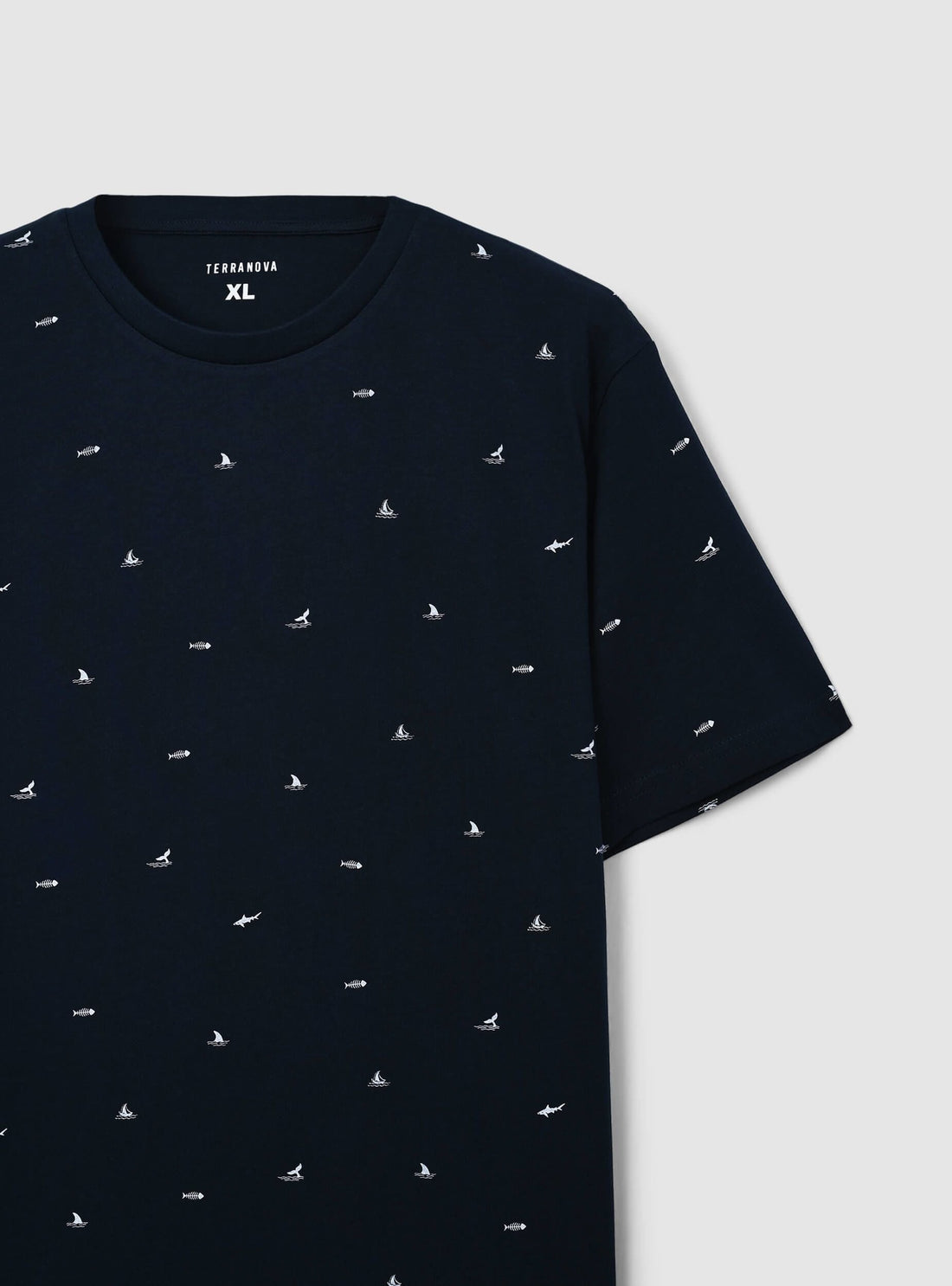 T-shirt microfantasia tema mare