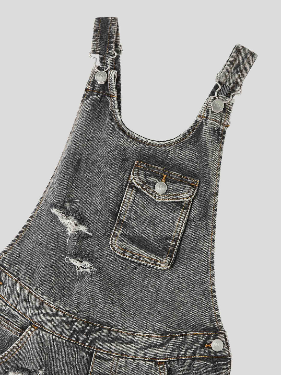 Salopette di jeans con tasche applicate TRNP