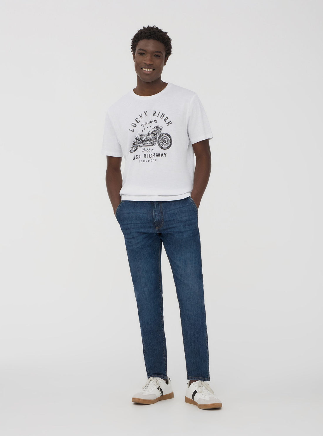 Jeans scuri skinny chino