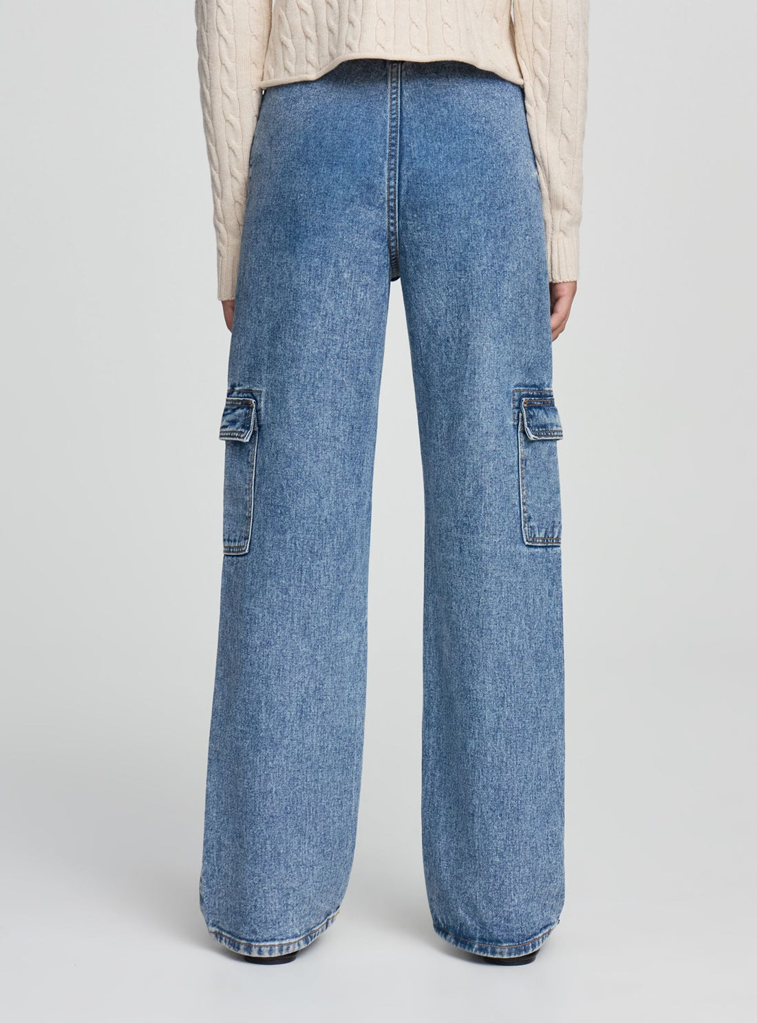 Jeans wide leg cargo