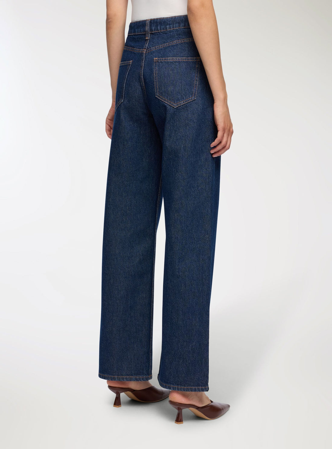 Jeans wide leg a cinque tasche