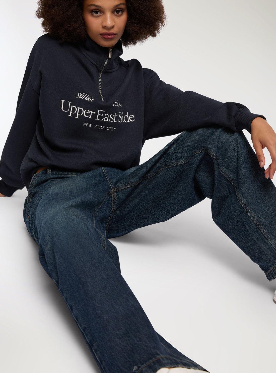 Jeans scuri baggy
