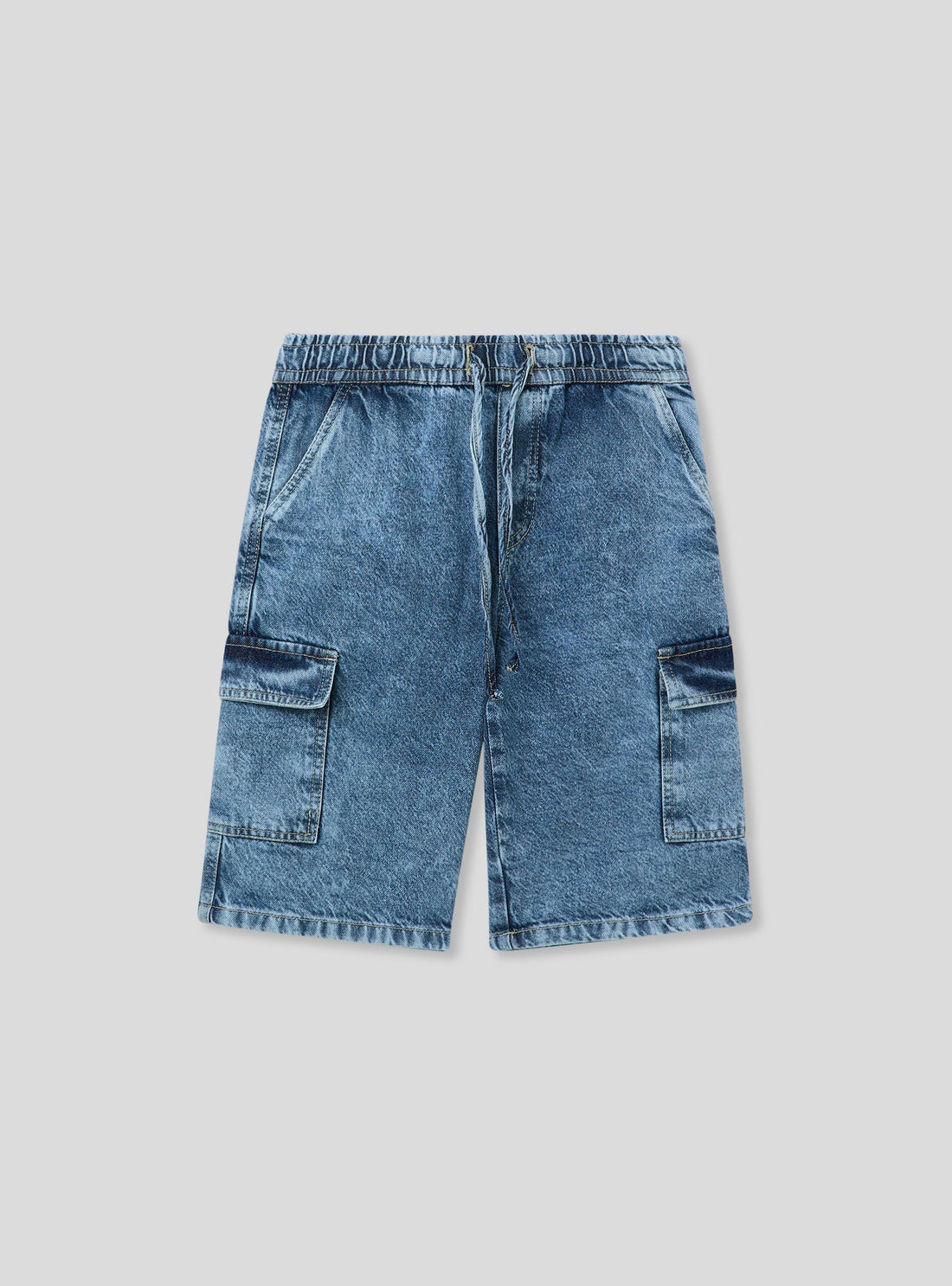 Jeans cargo con coulisse