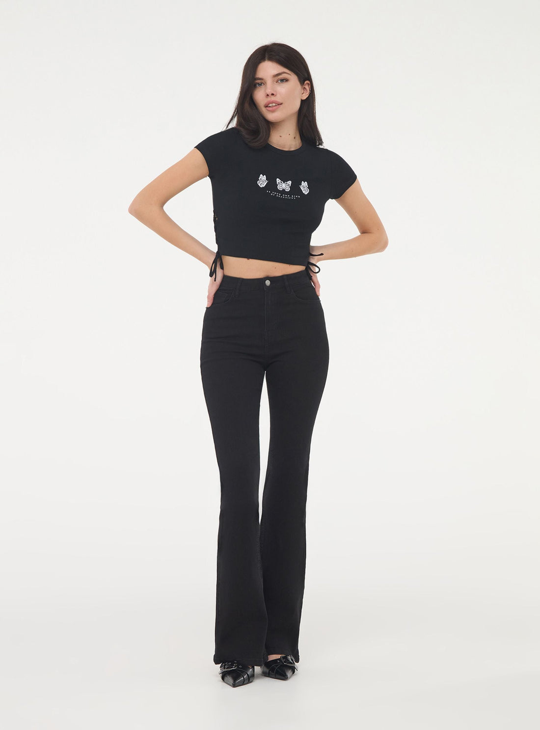 Jeans a zampa stretch