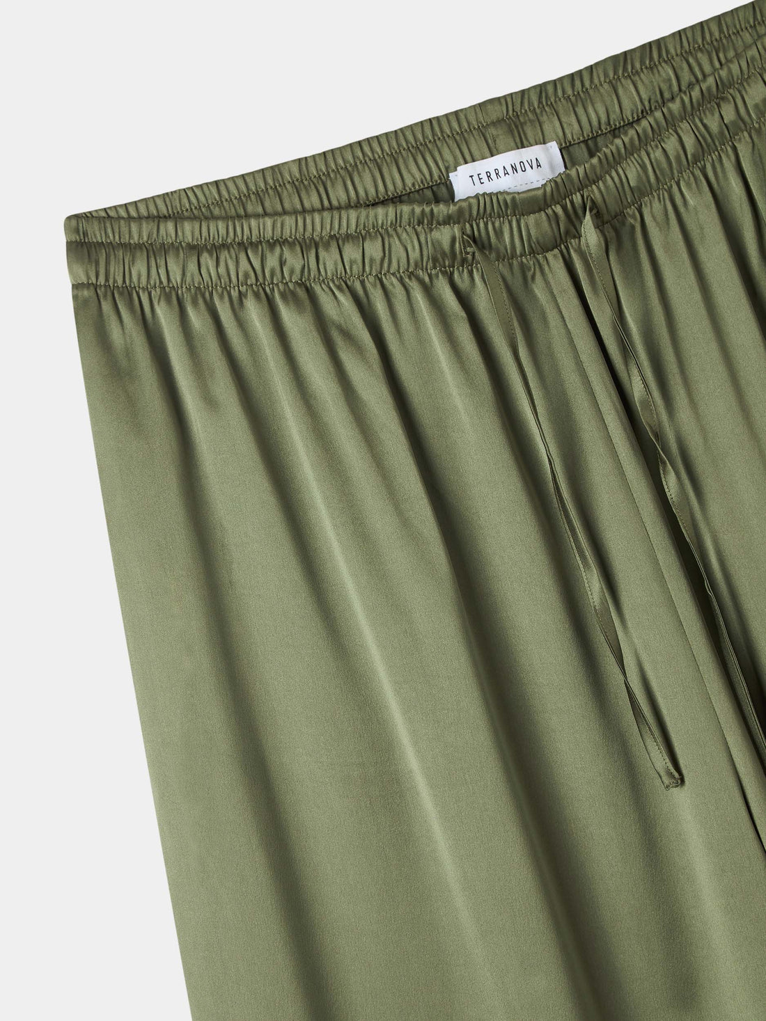 Pantalone wide leg in satin