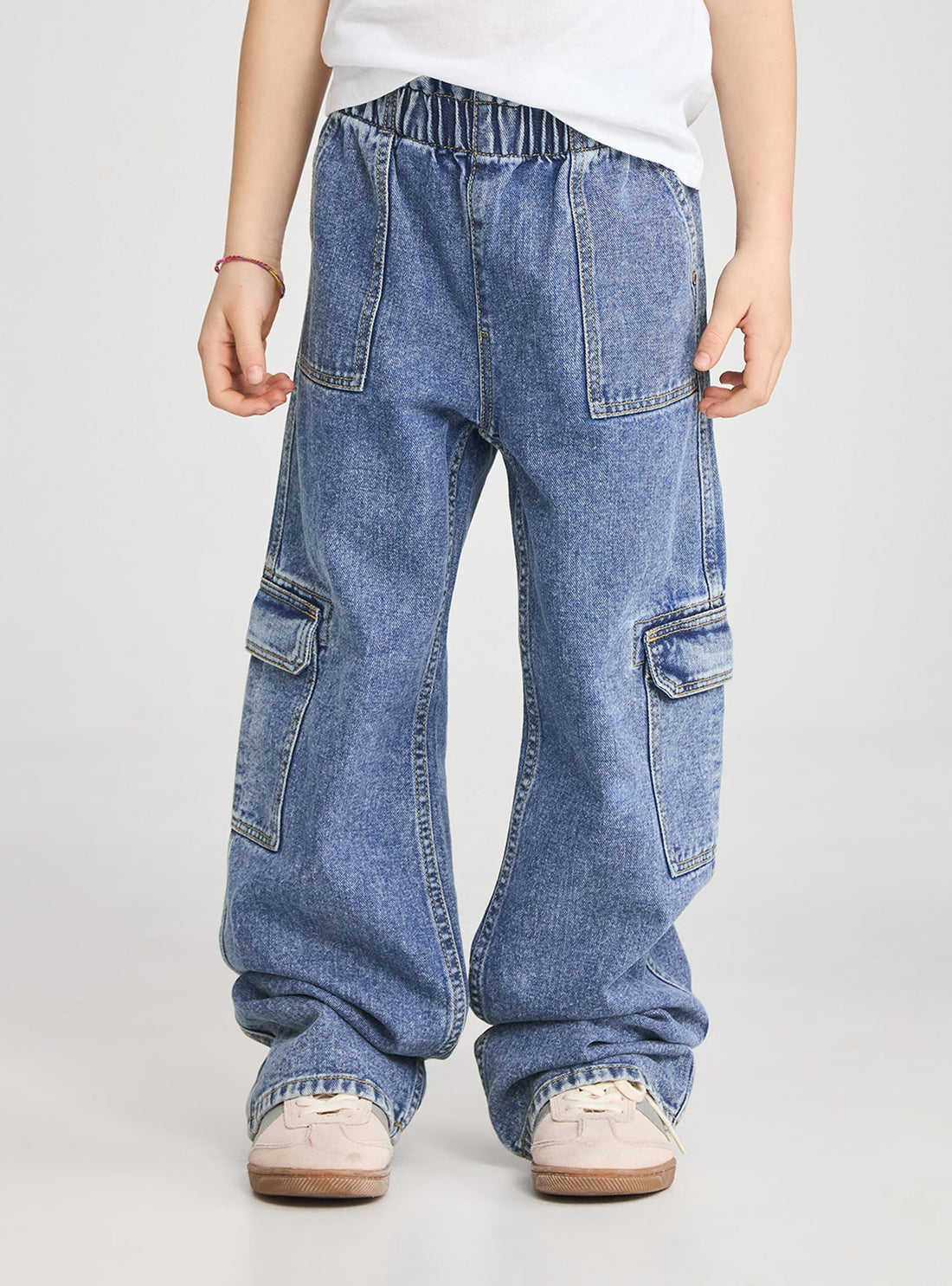 Jeans cargo wide leg