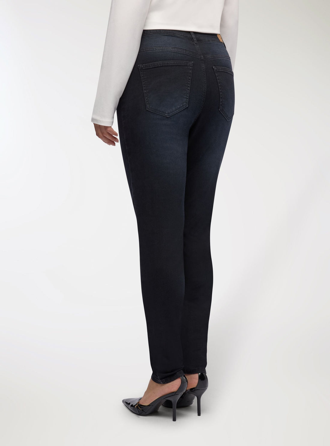 Jeans skinny a tinta unita