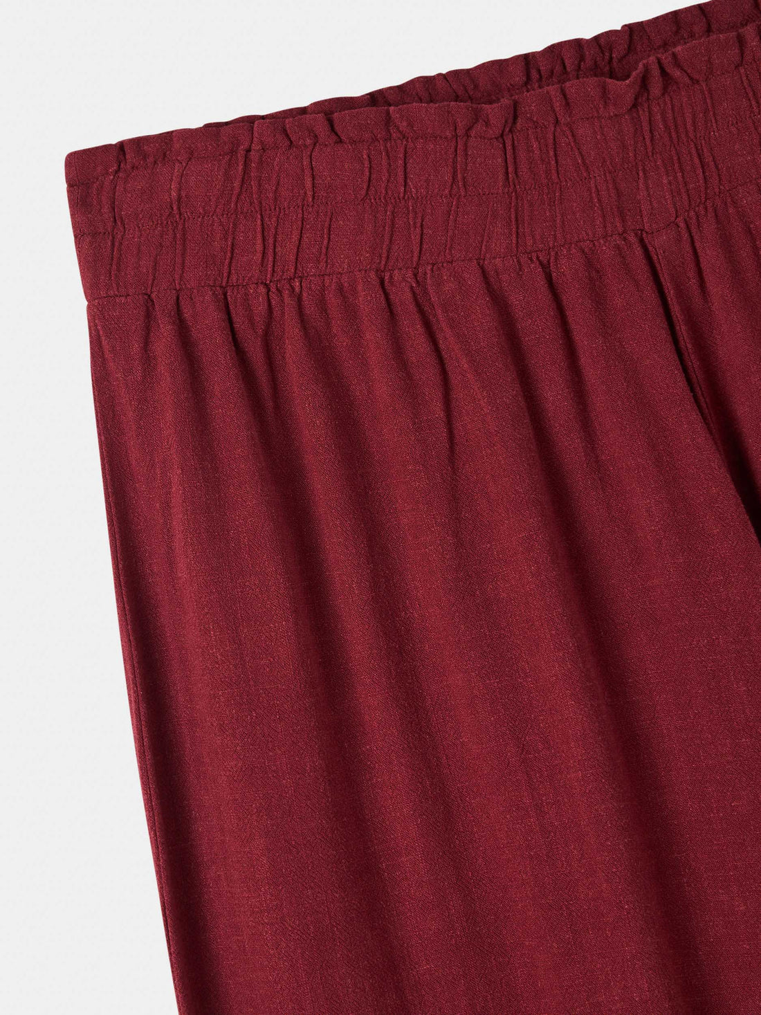 Pantalone wide leg in misto lino