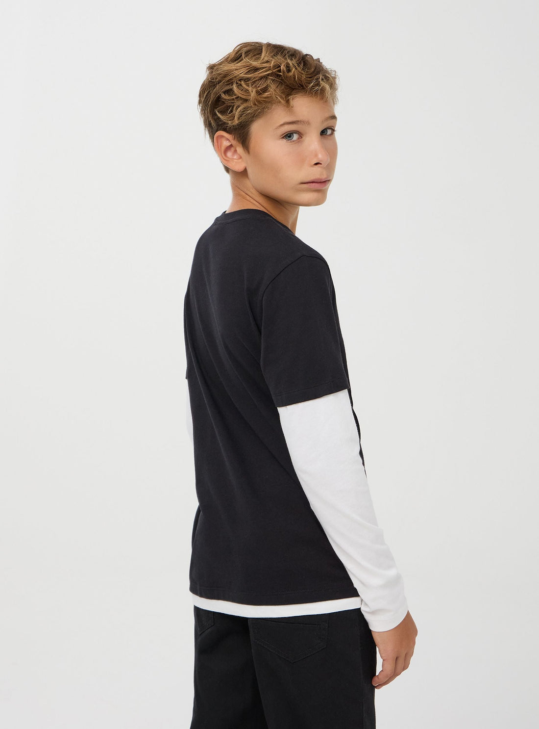 T-shirt maniche lunghe bicolor con Minecraft®