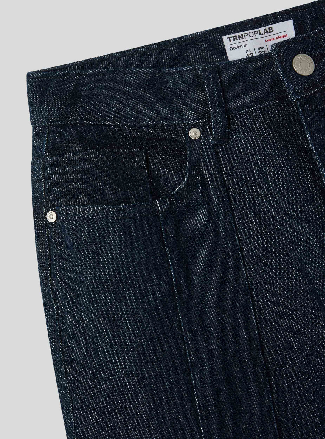 Jeans wide leg con stampa tasca TRNPOPLAB