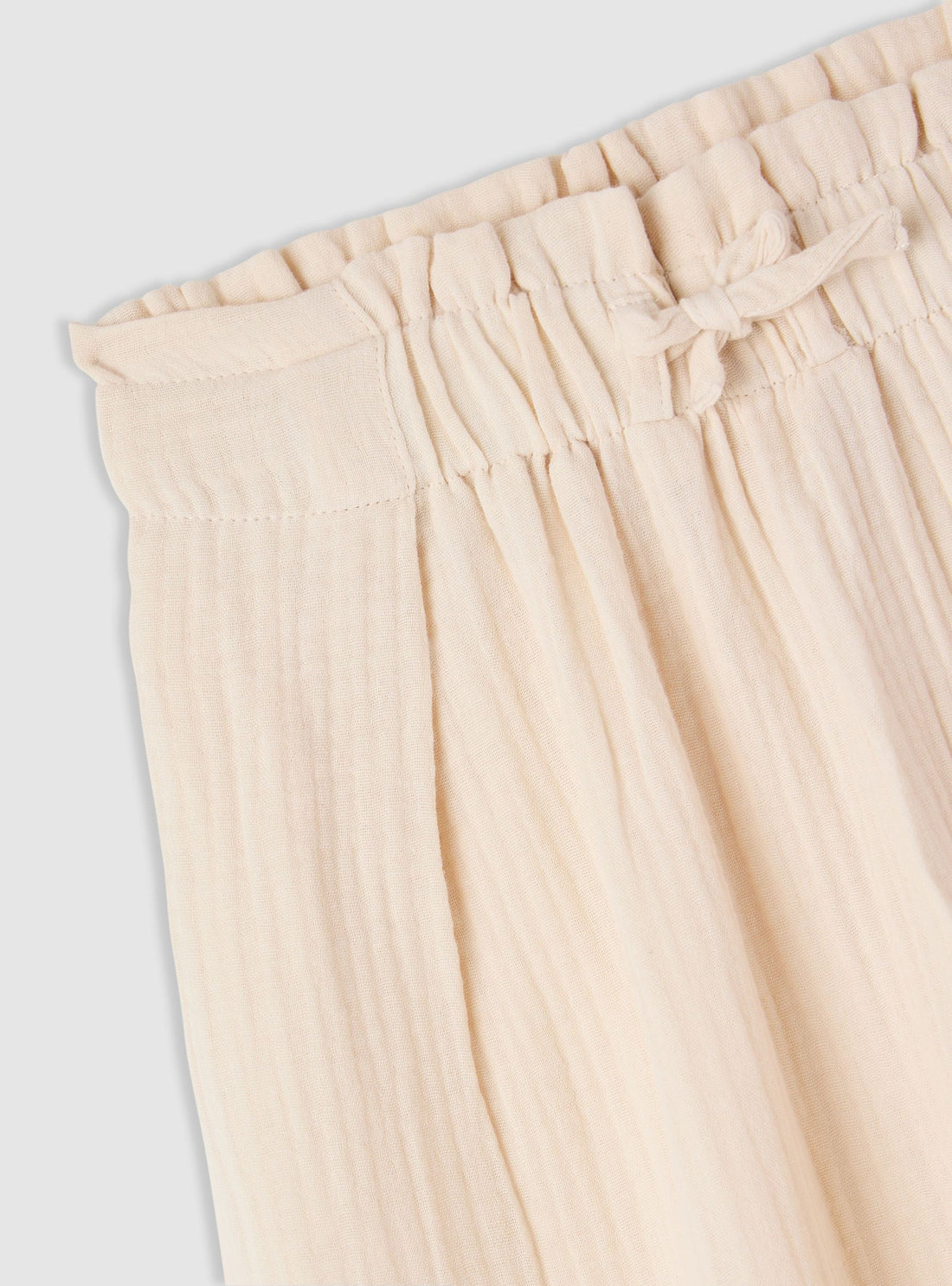 Pantaloni maxi paperbag con coulisse