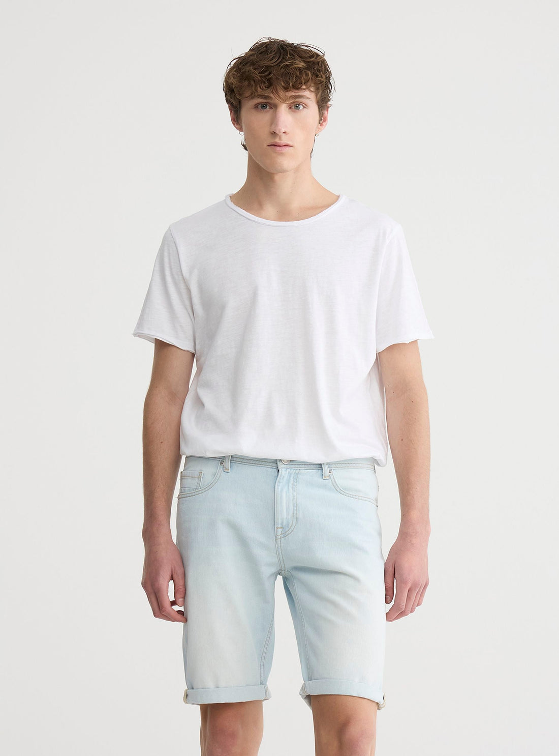 Bermuda in jeans chiaro