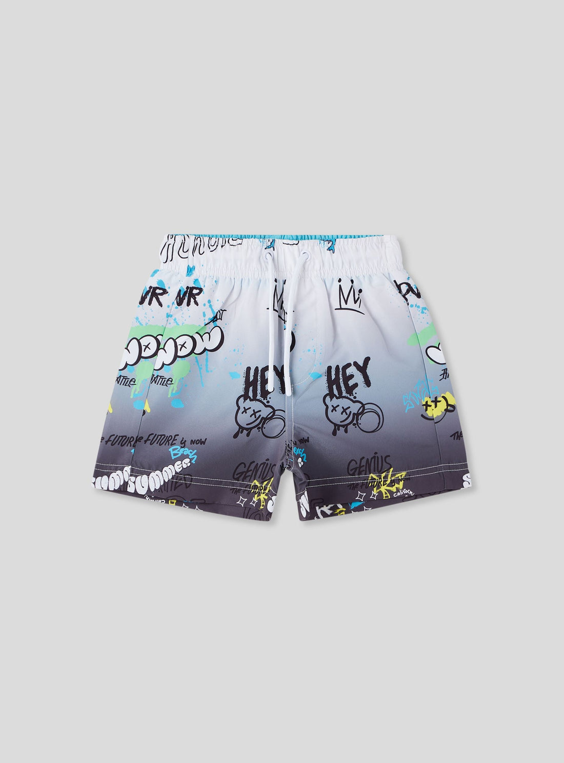 Boxer mare fantasia sfumata con stampe graffiti