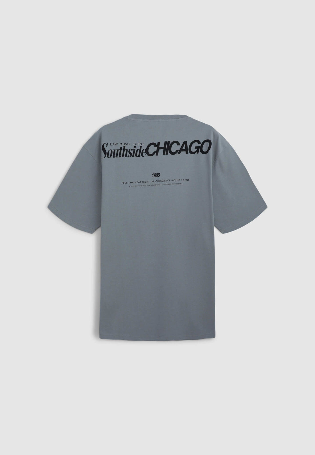 T-shirt over con scritte fronte/retro