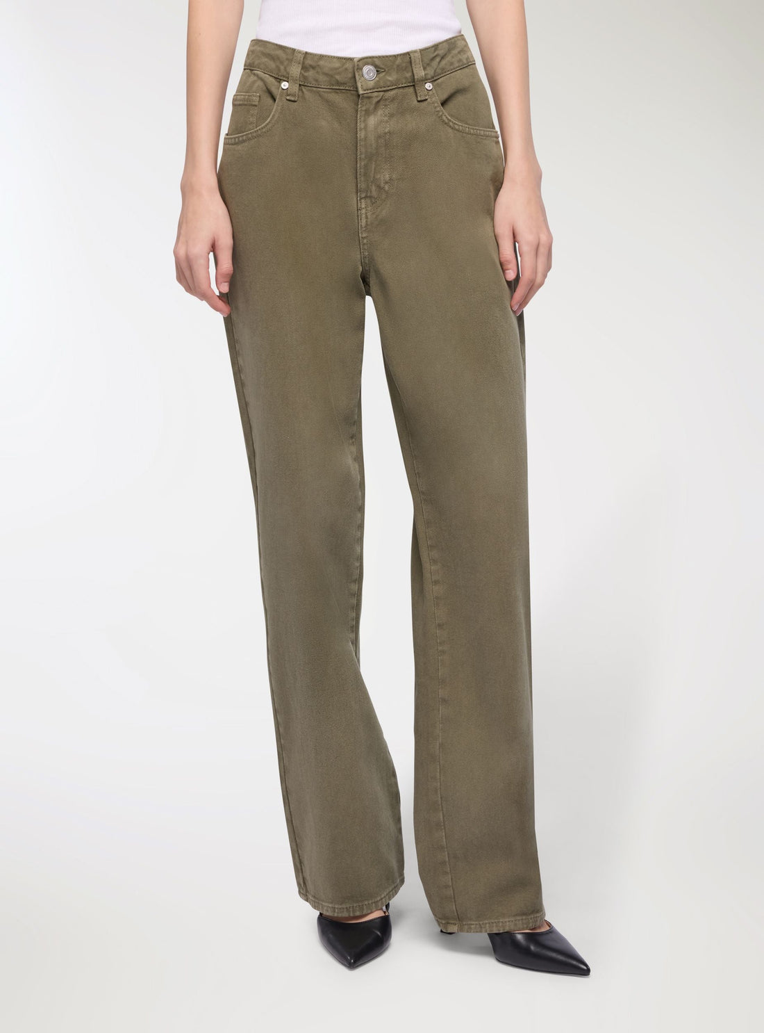 Jeans wide leg a cinque tasche