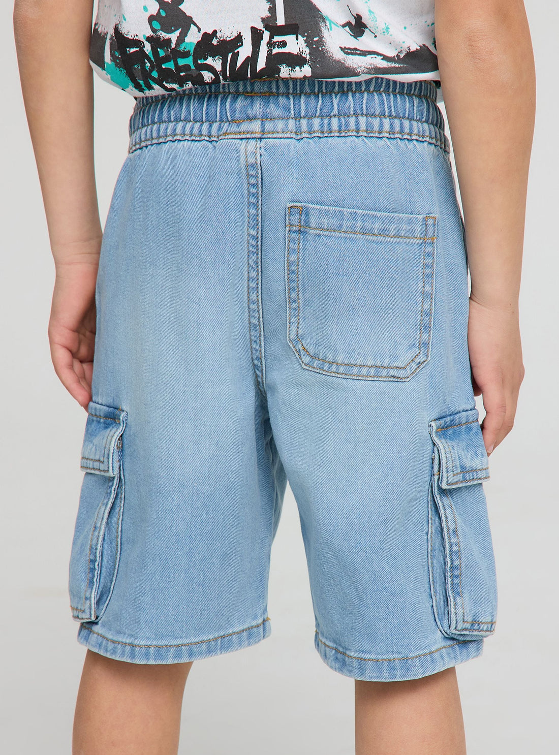 Shorts di jeans cargo