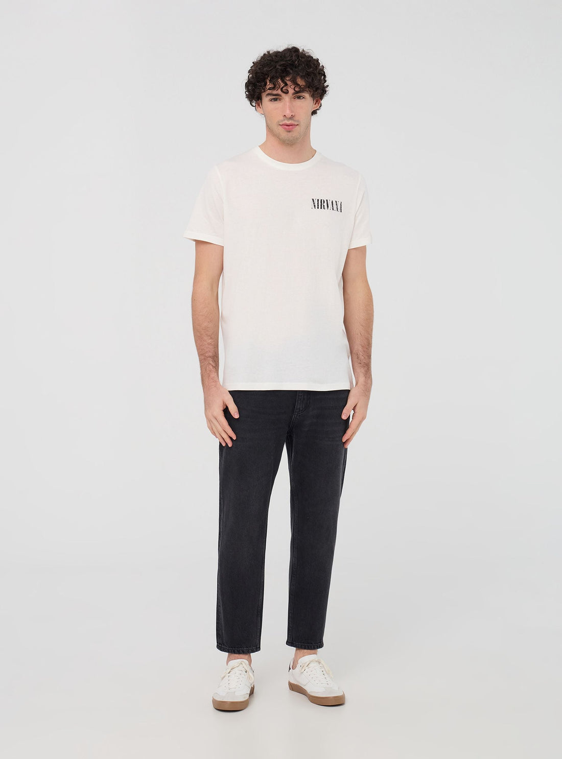 T-shirt stampa Nirvana® fronte/retro