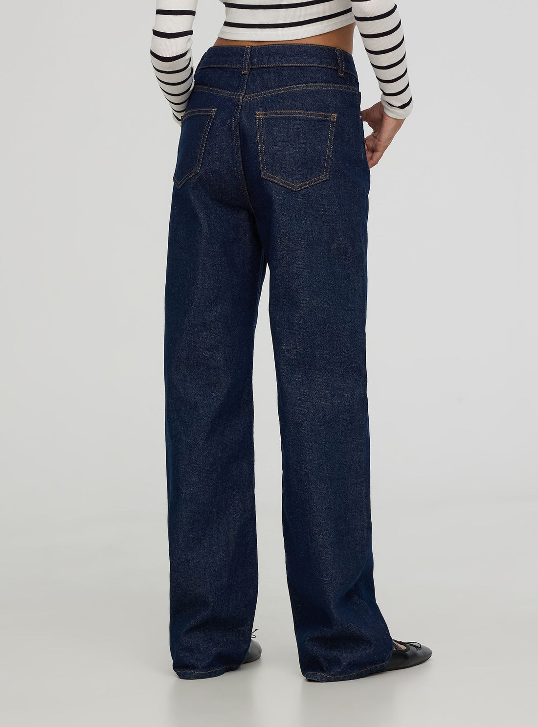 Jeans wide leg scuri