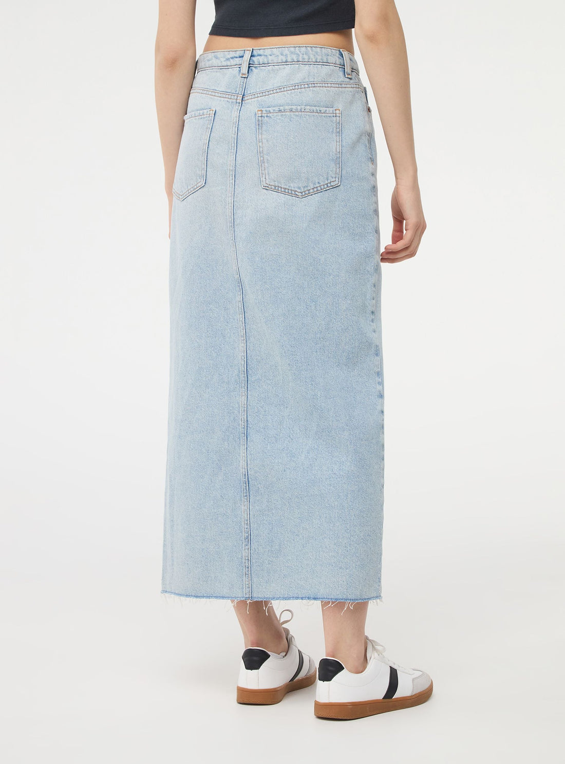 Gonna jeans con spacco
