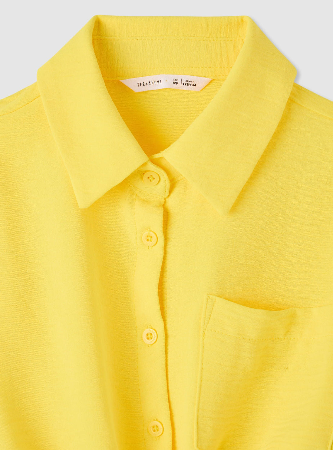 Camicia corta con nodo e taschino