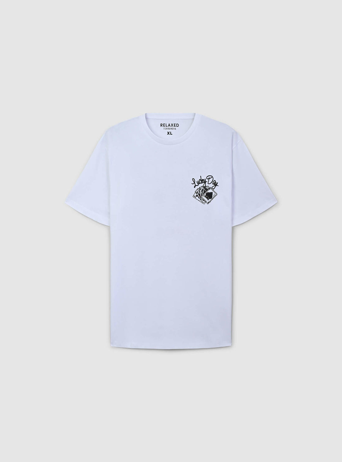 T-shirt relaxed stampa carte