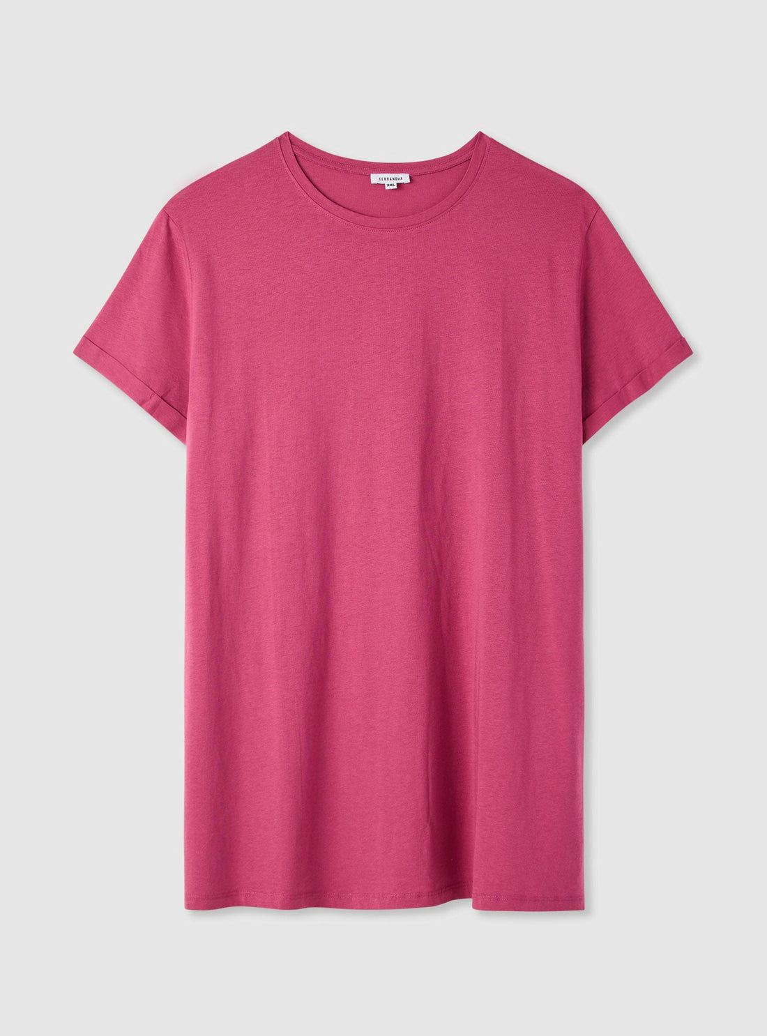 T-shirt maxi a tinta unita