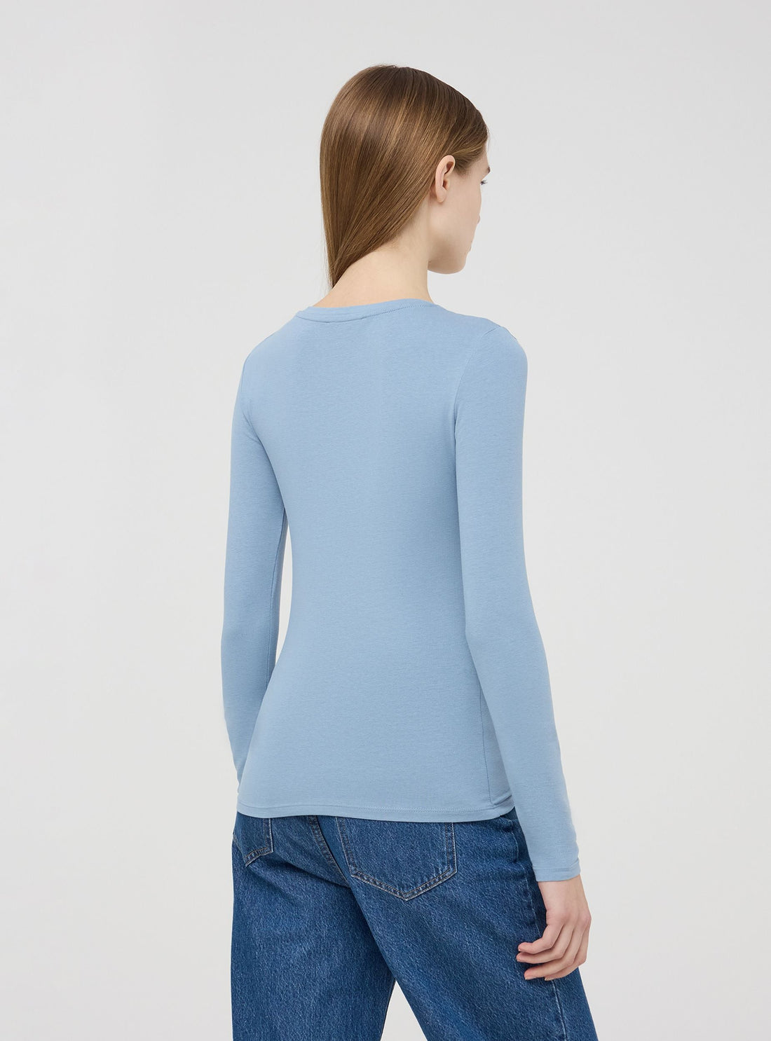 T-shirt basic maniche lunghe
