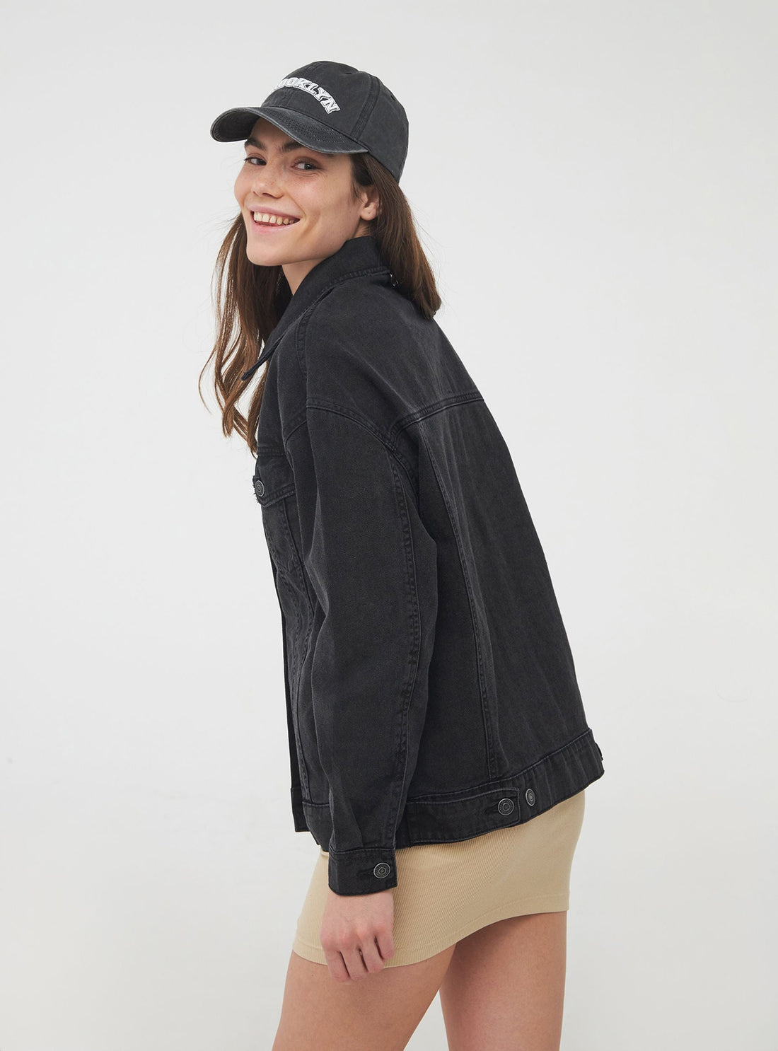 Giubbino oversize in jeans