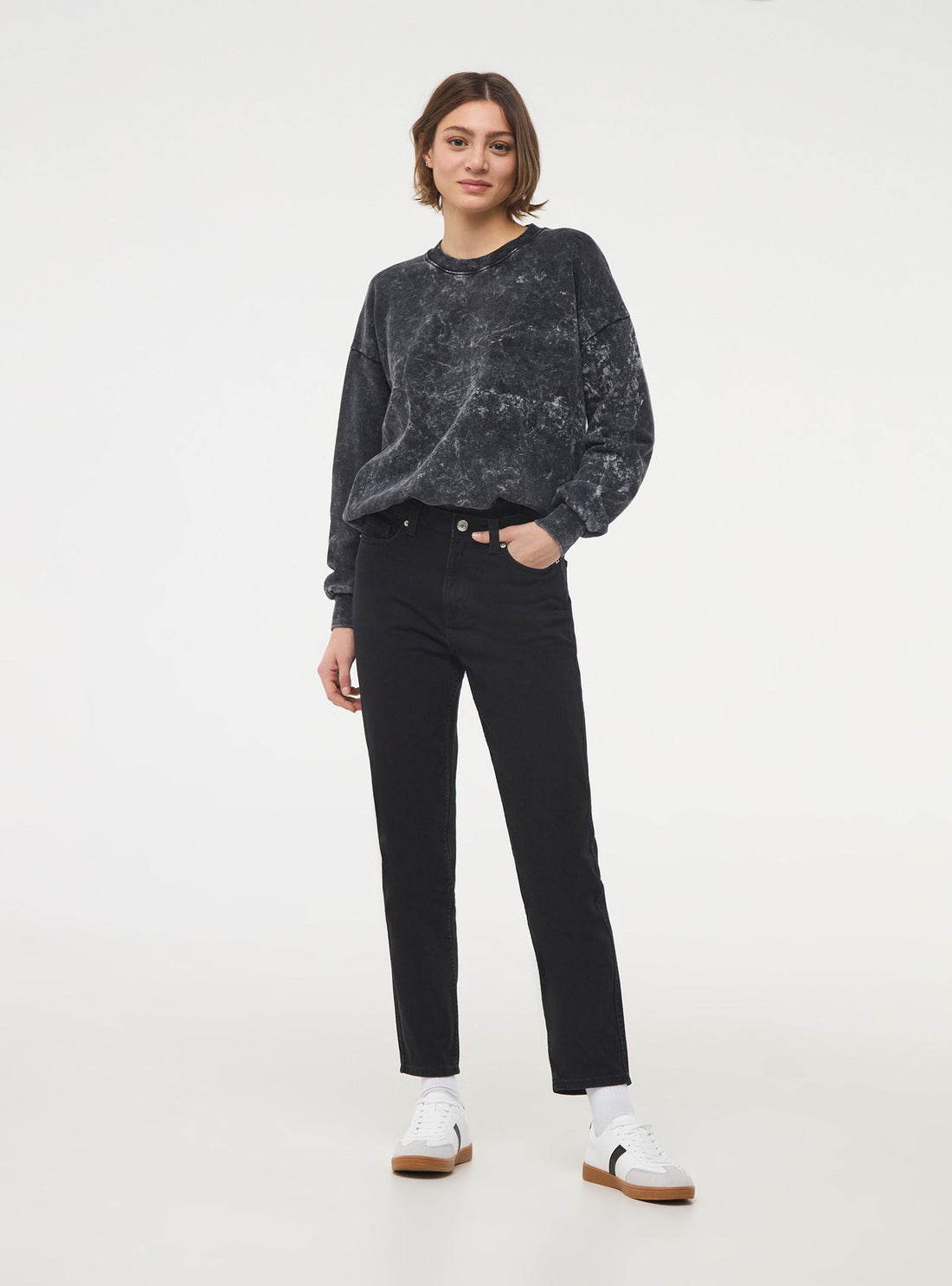 Jeans Mom a vita alta