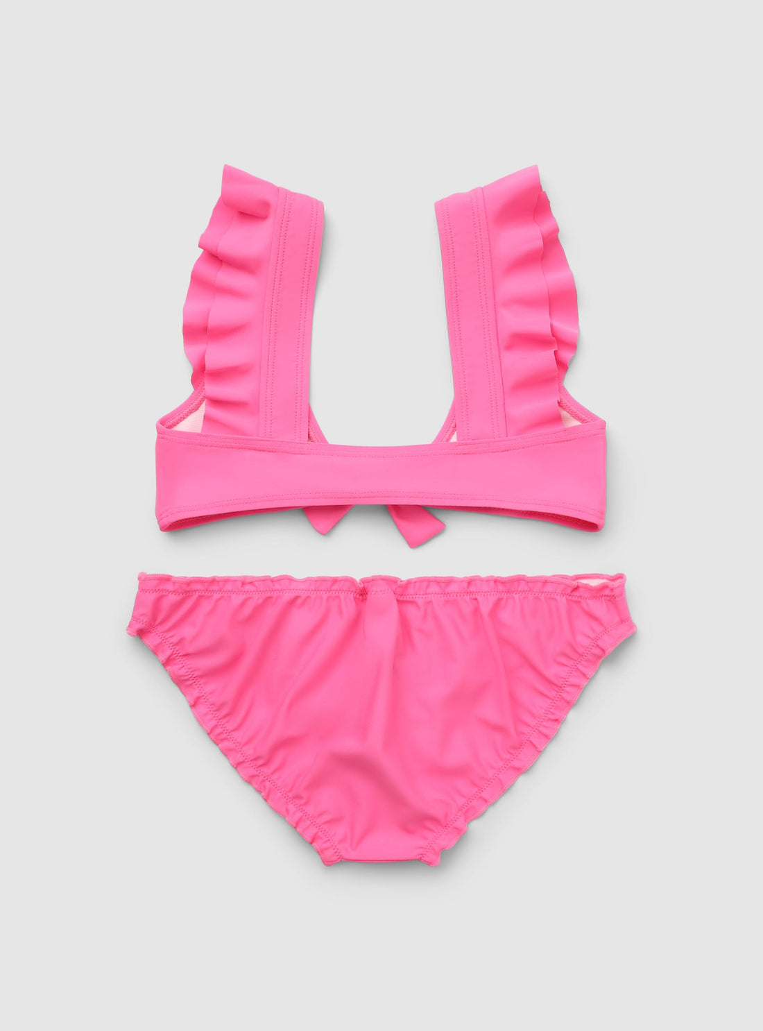 Bikini con volant e fiocco