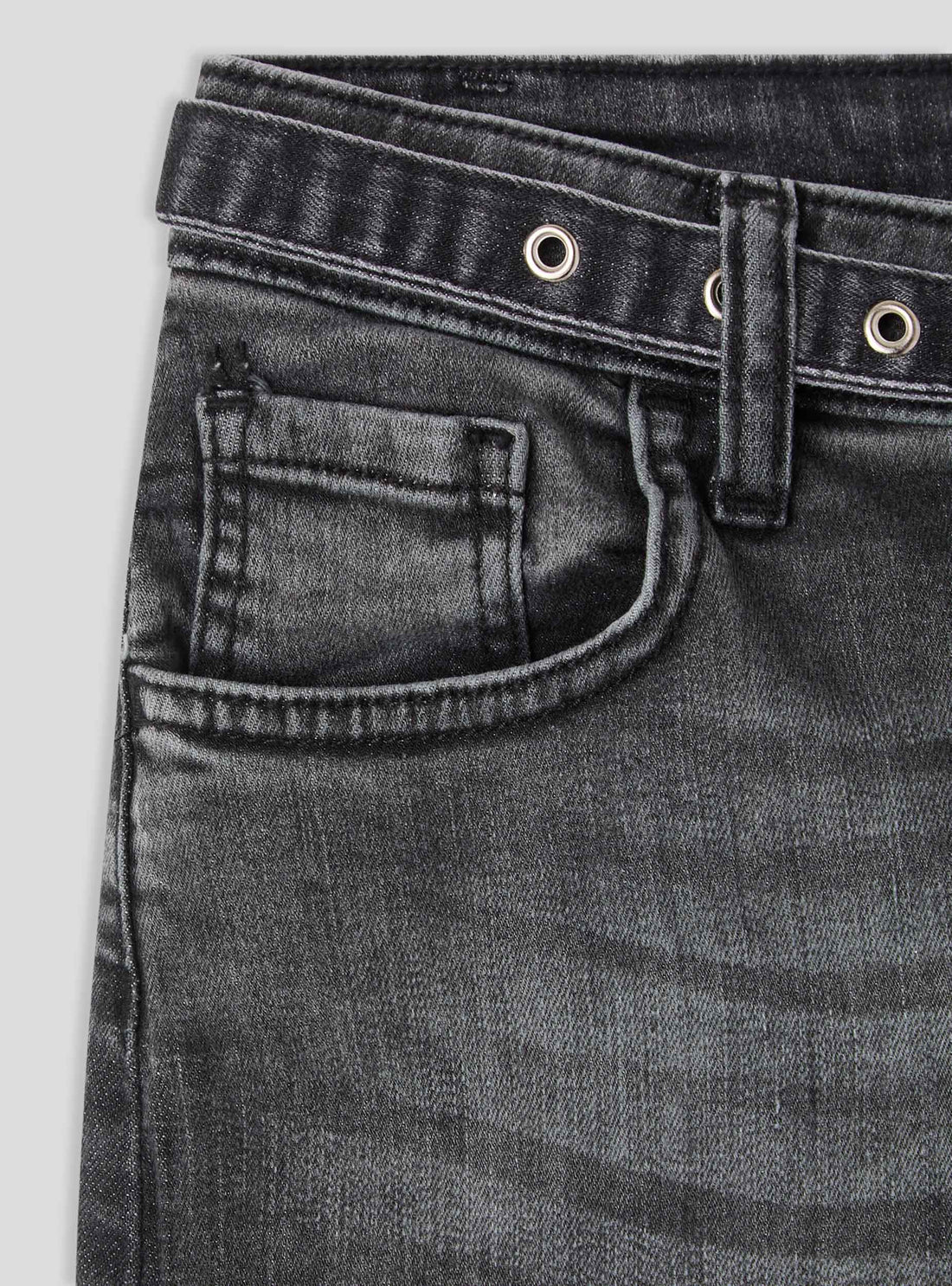 Shorts jeans con cintura