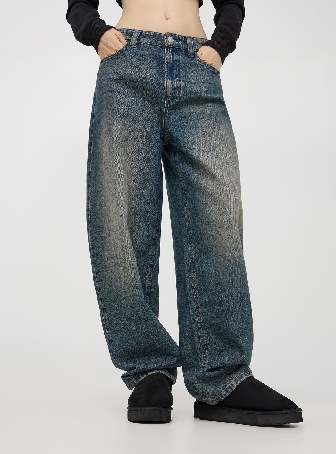 Jeans balloon effetto sabbiato