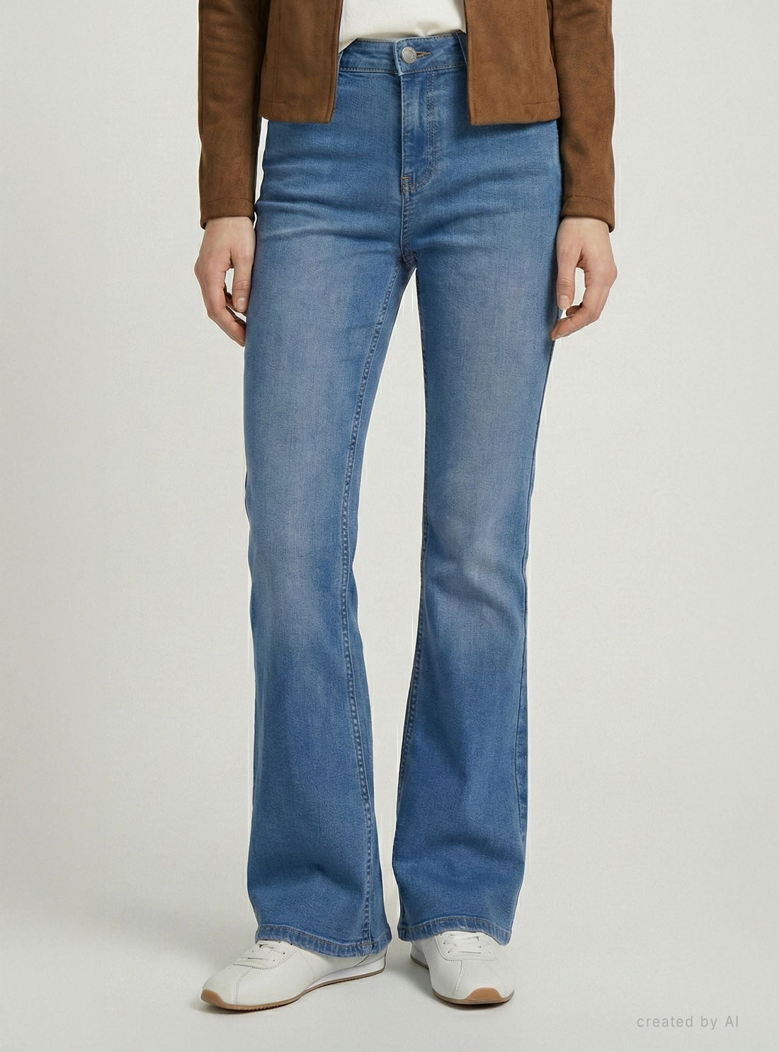Jeans a zampa vita alta