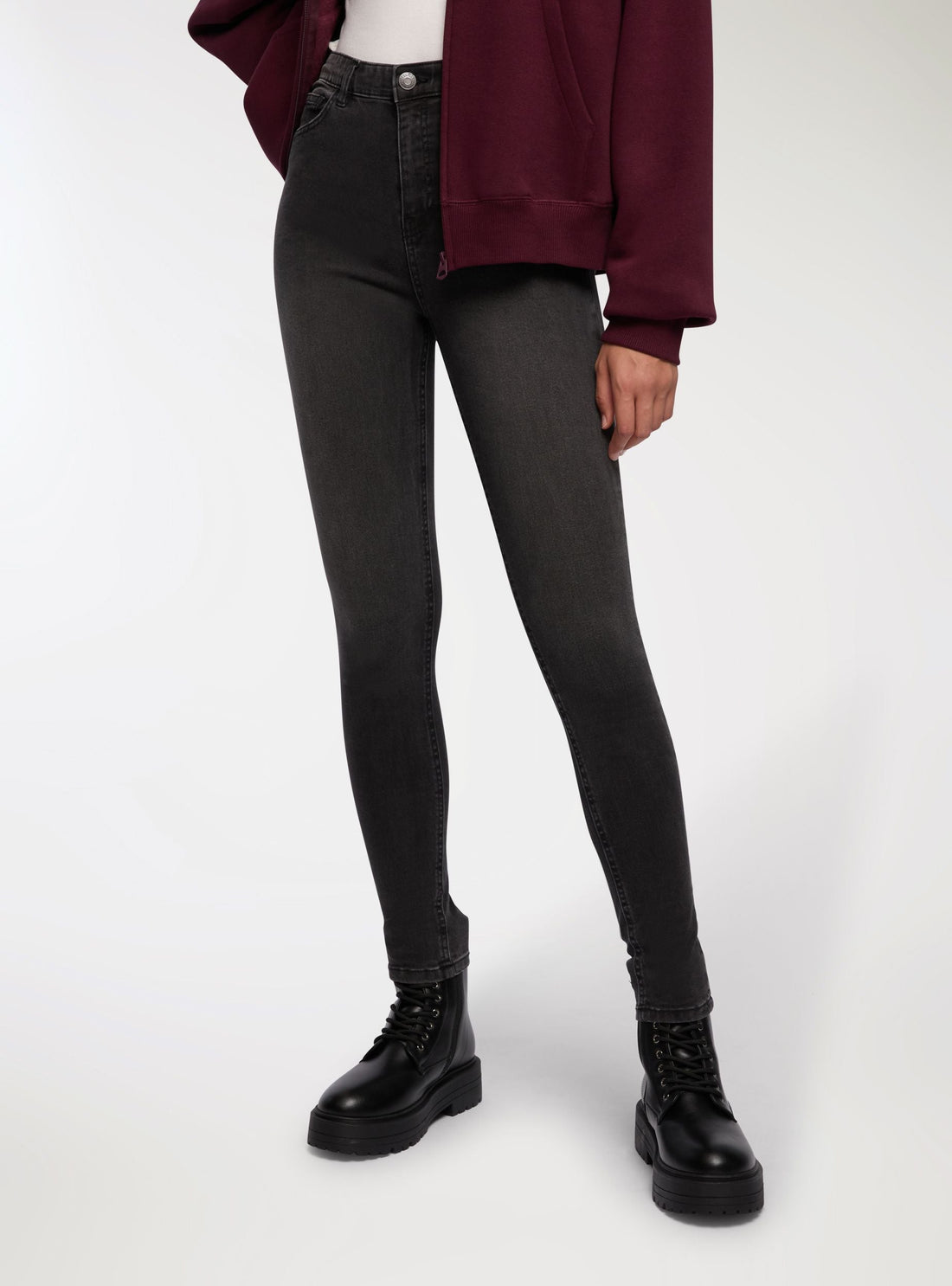 Jeans skinny a vita alta