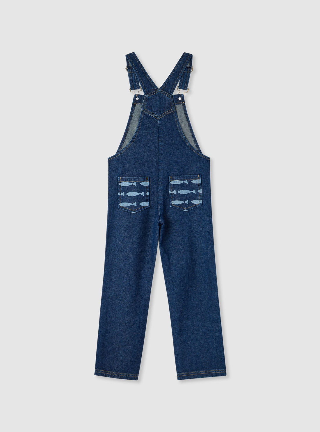 Salopette jeans con tasche