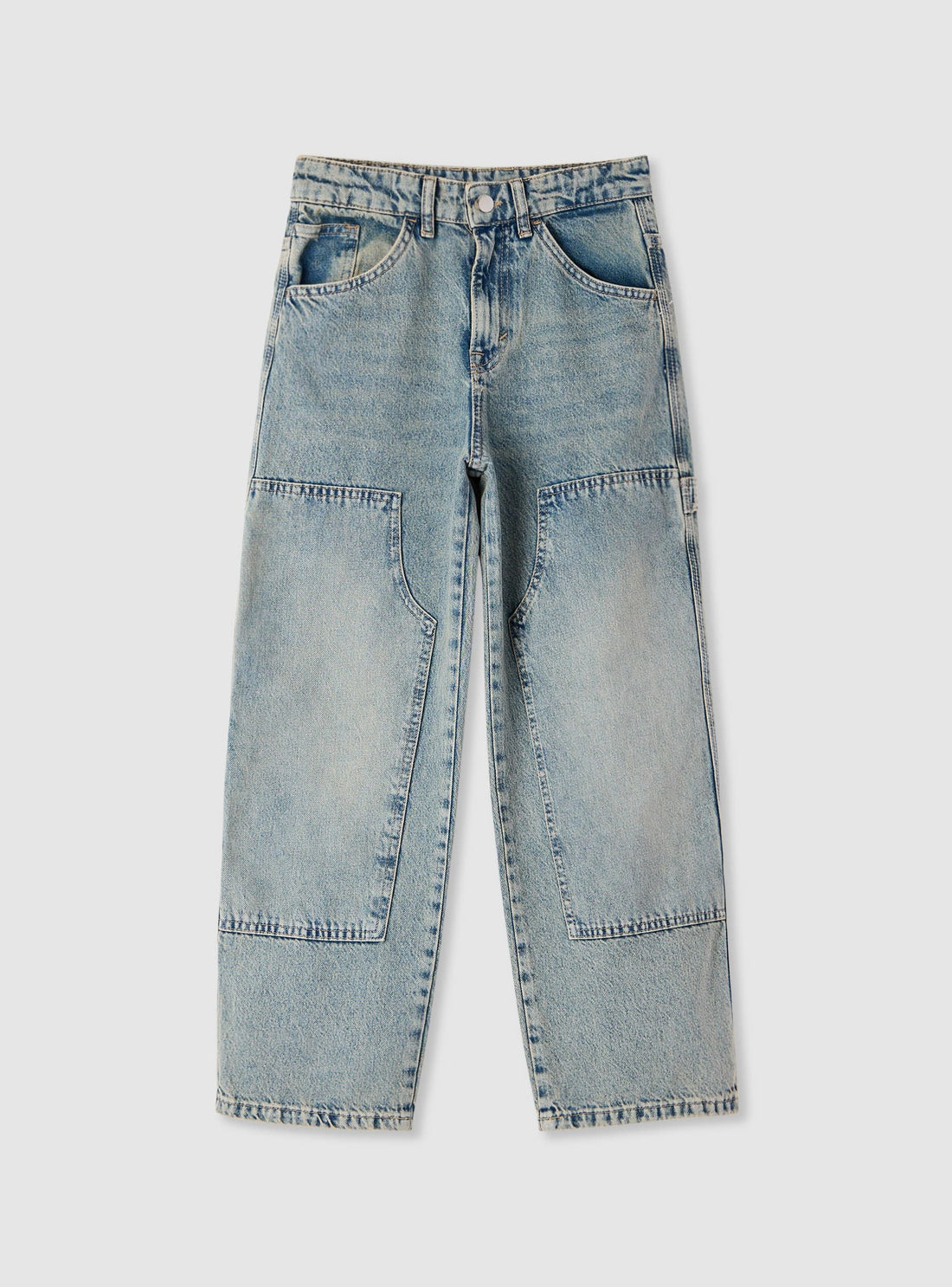 Jeans carpenter con tasche applicate