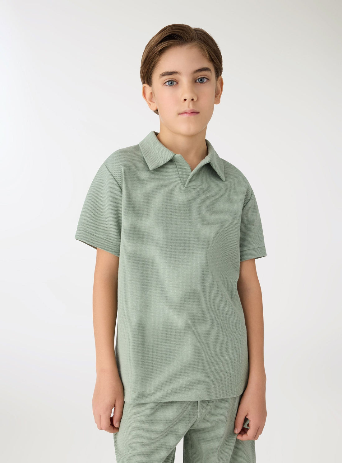 T-shirt polo a tinta unita
