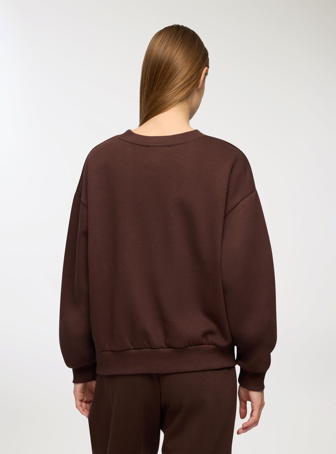 Felpa basic girocollo e senza zip