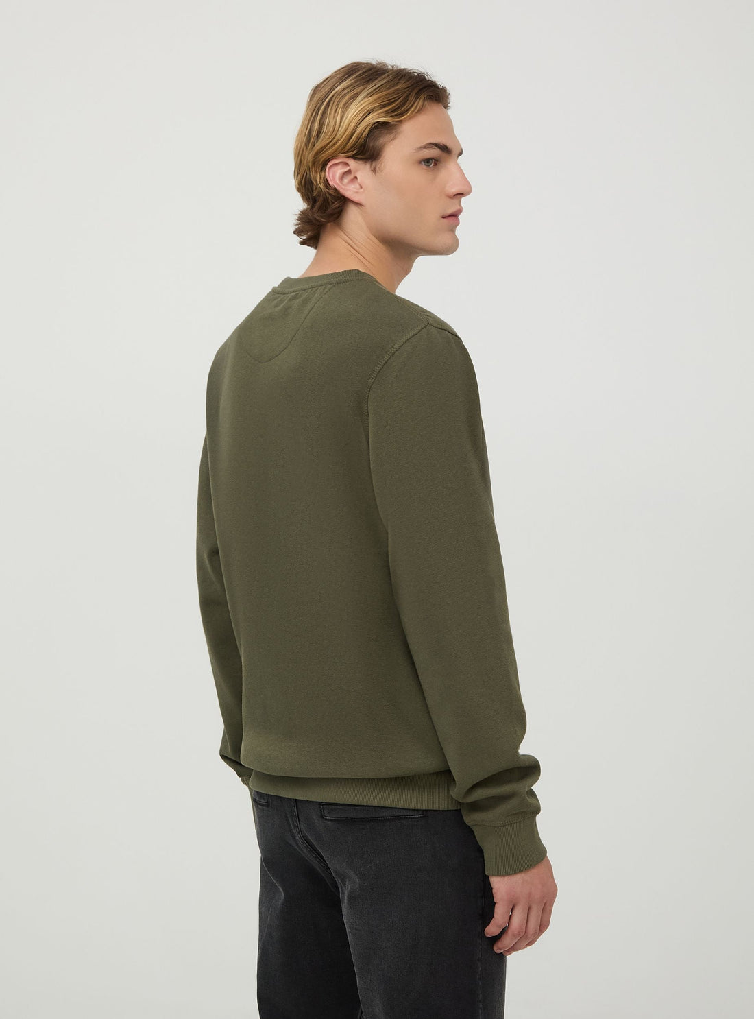 Felpa basic girocollo