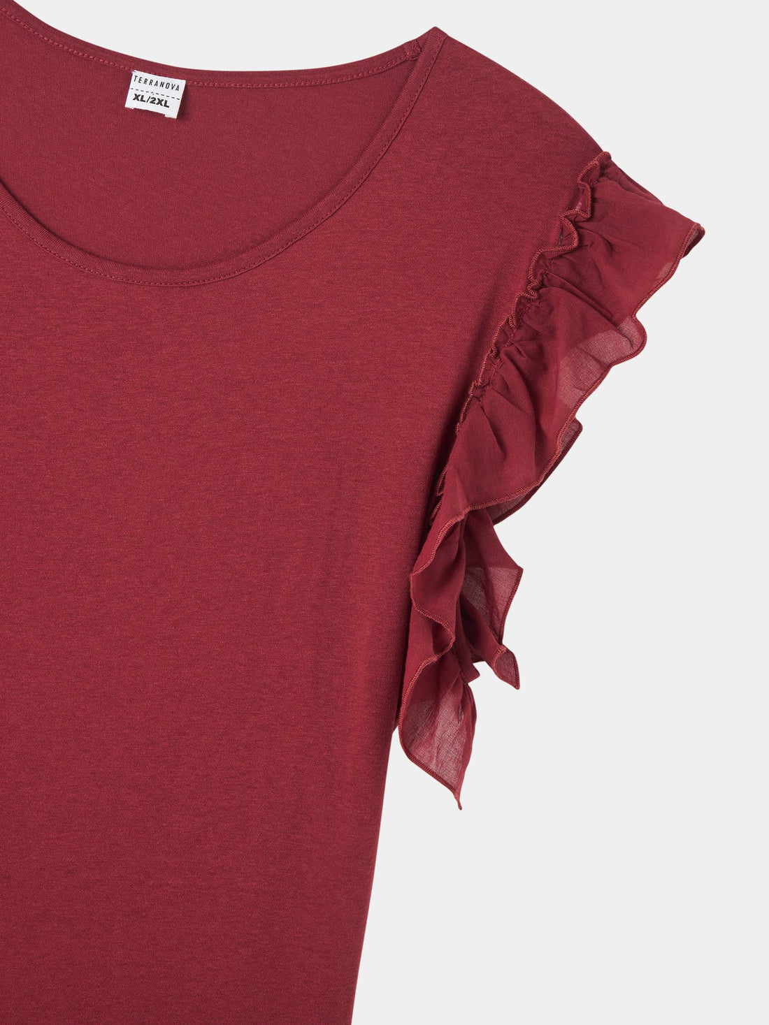 T-shirt manica a balza