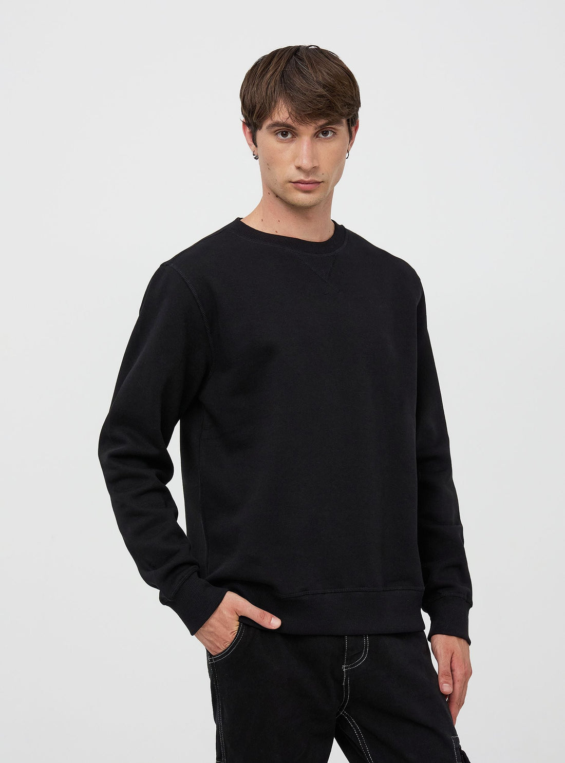 Felpa basic girocollo