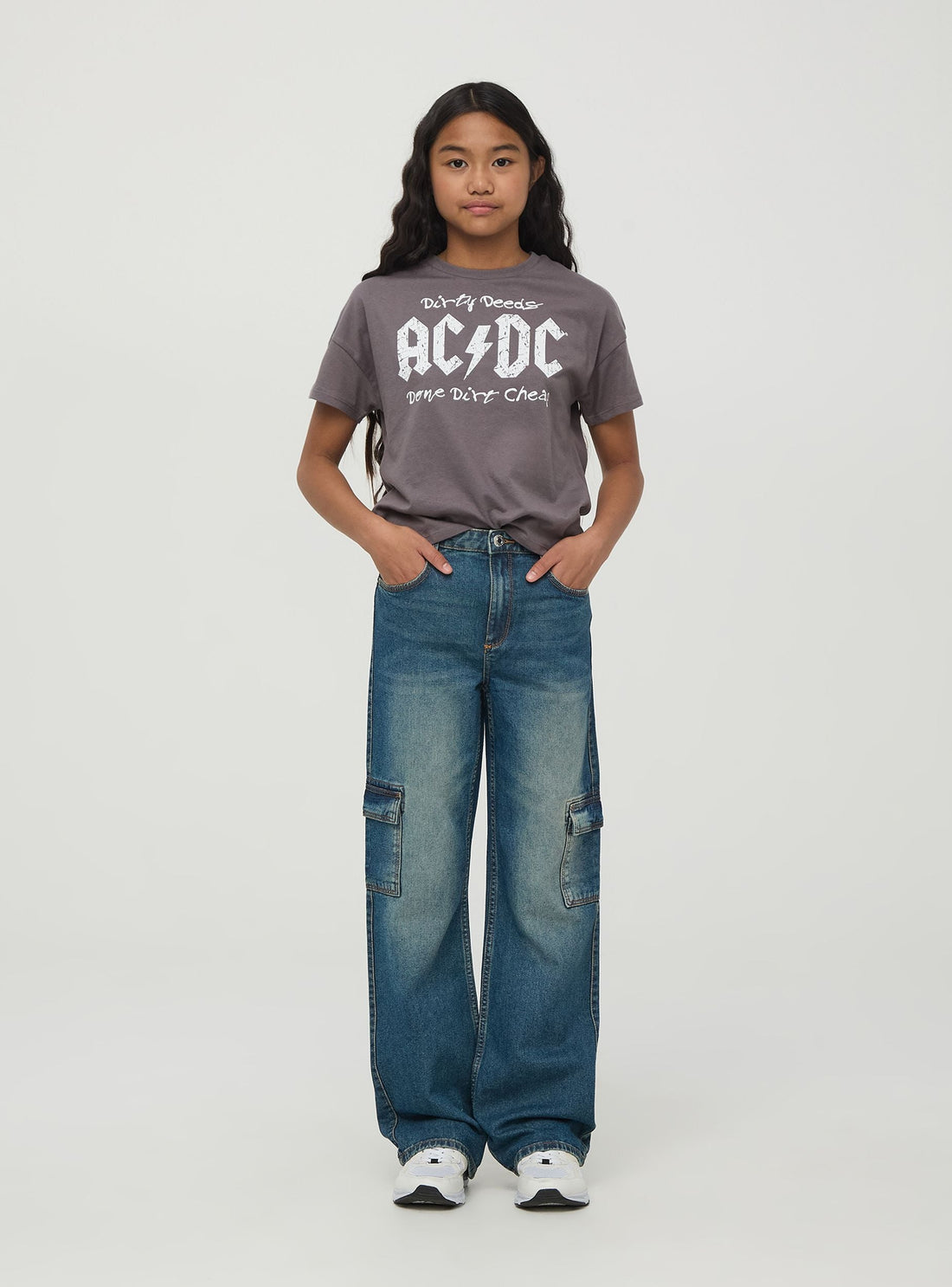 Jeans cargo wide leg